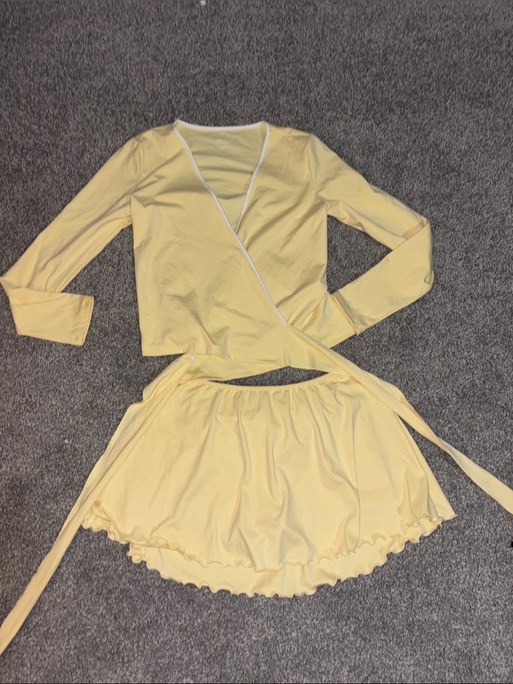 Yellow Wrap Skirt - Women Skirt